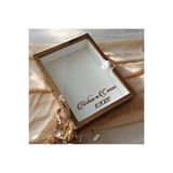 Verda Çerçeve 30x40 Cm Ledli Bronz Pleksi Kaplı Derin Tasarım Gül Kutusu Anı Çerçevesi! Ayna Çerçeve! Kahverengi