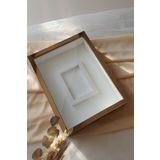 Verda Çerçeve 30X40 Cm Ledli Bronz Pleksi Kaplı Fotoğraf Bölümlü Tasarım Gül Kutusu Anı Çerçevesi! Isimsiz