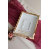 Verda Çerçeve 30X40 Cm Ledli Gold Fotoğraf Bölümlü Tasarım Gül Kutusu Anı Çerçevesi! Ayna Çerçeve!