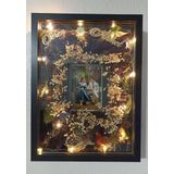 Verda Çerçeve 30X40 Cm Ledli Siyah Fotoğraf Bölümlü Tasarım Gül Kutusu Anı Çerçevesi! Ayna Çerçeve!