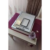 Verda Çerçeve 30x40 Cm Ledli Ve Isimli Fotoğraf Bölümlü Tasarım Gül Kutusu Anı Çerçevesi! Ayna Çerçeve! Beyaz-füme
