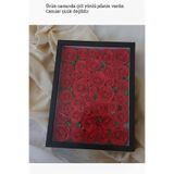 Verda Çerçeve 30x40X6 Cm Derin Siyah Özel Gün Çiçekleri Için Anı Çerçevesi! Gül Çerçeve Kutusu! İç Derinlik 5 cm