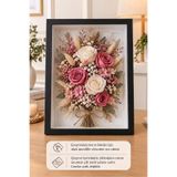 Verda Çerçeve 30x40X6 Cm Derin Siyah Özel Gün Çiçekleri Için Anı Çerçevesi! Gül Çerçeve Kutusu! İç Derinlik 5 cm