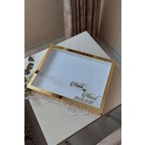 Verda Çerçeve 32X42 Cm Beyaz Gül Anı Çerçevesi! Isimli Fotoğraf Çerçevesi! Gül Anı Çerçevesi-Gelin Buketleri Için