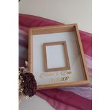 Verda Çerçeve 40X50 Cm Bambu Fotoğraf Bölümlü Yeni Trend Ledsiz Çerçeve! Gül Kutusu