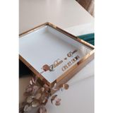 Verda Çerçeve 40X50 Cm Bronz Gül Anı Çerçevesi! Derin Fotoğraf Çerçevesi! Gül Anı Çerçevesi-Gelin Buketleri Için