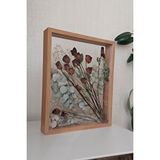 Verda Çerçeve 40x50 Cm Çift Yönlü Derin Gül Çerçevesi! Gelin Buketi Çerçevesi! Bambu Kahverengi
