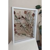 Verda Çerçeve 40x50 Cm Çift Yönlü Derin Gül Çerçevesi! Gelin Buketi Çerçevesi! Beyaz