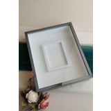 Verda Çerçeve 40X50 Cm Füme Gül Anı Çerçevesi! Fotoğraf Bölümlü Ledsiz Çerçeve! Gül Anı Çerçevesi