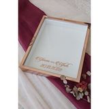 Verda Çerçeve 40X50 Cm Rosegold Pleksi Kaplı Ledsiz Derin Gül Anı Çerçevesi! Gül Kutusu