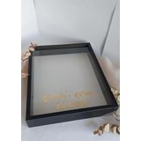 Verda Çerçeve 40X50 Cm Siyah Gül Anı Çerçevesi! Ledsiz Derin Çerçeve! Gül Anı Çerçevesi-Gelin Buketleri Için
