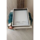Verda Çerçeve 40X50 Cm Siyah-Gümüş Derin Ledsiz Gül Anı Çerçevesi! Gül Kutusu