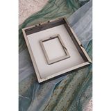 Verda Çerçeve 40x50 Cm Siyah-gümüş Gül Anı Çerçevesi! Fotoğraf Bölümlü Çerçeve! Ledsiz Gül Anı Çerçevesi