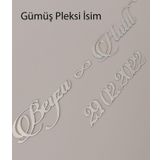Verda Çerçeve Çerçeveler Için Gümüş Pleksi Isimlik Ve Tarih! Parlak Pleksi Isimlik Ve Tarihlikler!