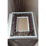 Verda Çerçeve Hkm Ticaret 40x50 Cm Fotoğraf Bölümlü Verda Anı Çerçevesi Isim Ve Tarihli Beyaz