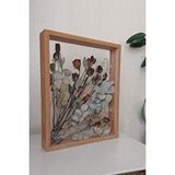 Verda Çerçeve İsimli 40x50 Cm Çift Yönlü Derin Gül Çerçevesi! Gelin Buketi Çerçevesi! Bambu Kahverengi