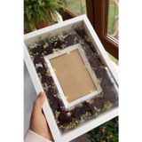 Verda Çerçeve Ledli 25X35 Cm Üçgen Fotoğraf Alanlı Model Tasarım Gül Kutusu Anı Çerçevesi! Isimsiz Ledli!