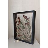 Verda Çerçeve Ledli 40x50 Cm Çift Yönlü Derin Gül Çerçevesi! Gelin Buketi Çerçevesi! Siyah