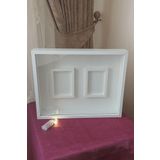 Verda Çerçeve Ledli 40X50 Cm Çift Yönlü Fotoğraf Bölümlü Çerçeve! Gül Anı Çerçevesi