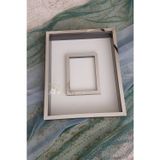 Verda Çerçeve Ledli 40X50 Cm Siyah-Gümüş Gül Anı Çerçevesi! Fotoğraf Bölümlü Çerçeve! Gül Anı Çerçevesi