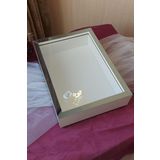 Verda Çerçeve Ledli Yeni Trend 25X35 Cm Gümüş Derin Gül Tasarım Çerçevesi! Gül Kutusu Anı Çerçevesi! Isimsiz