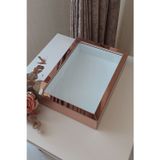 Verda Çerçeve Ledsiz Yeni Trend 25X35 Cm Rosegold Derin Gül Tasarım Çerçevesi! Gül Kutusu Anı Çerçevesi! Isimsiz