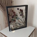 Verda Çerçeve Siyah Ledli 40X50 cm Çift Yönlü Anı Çerçevesi! Gül Kutusu Şeffaf Gül Kutusu