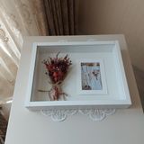 Verda Çerçeve Verda Ahşap Çerçeve 30x40 cm Gelin Çiçeği Tasarımı İçin Ekstra Derin 8 cm
