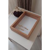 Verda Çerçeve Yeni Model 25X35 Cm Bambu Derin Gül Tasarım Çerçevesi! Gül Kutusu Anı Çerçevesi! Isimli