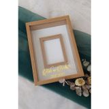 Verda Çerçeve Yeni Model 25X35 Cm Bambu Isimli Ledsiz Fotoğraf Alanlı Model Tasarım Gül Kutusu Anı Çerçevesi!