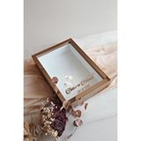 Verda Çerçeve Yeni Model 25x35 Cm Bronz Kaplı Ledli Derin Gül Tasarım Çerçevesi! Gül Kutusu Anı Çerçevesi! Kahverengi