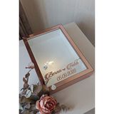 Verda Çerçeve Yeni Model 25x35 Cm Rosegold Ledli Derin Gül Tasarım Çerçevesi! Gül Kutusu Anı Çerçevesi! Pembe