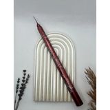 Verda Desing Dekoratif Gümüş Mermer Desenli Metalik Kırmızı Şamdan Mumu 1 Li