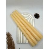 Verda Desing Dekoratif Pastel Açık Turuncu Şamdan Mumu 4 Lü Set - 1