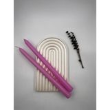 Verda Desing Dekoratif Pastel Mat Pembe Şamdan Mumu 2 Li Set - 1