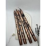 Verda Desing Dekoratif Siyah Mermer Desenli Metalik Bakır Şamdan Mumu 4 Lü Set - Bej - 1