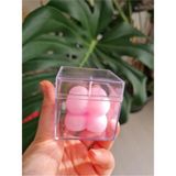 Verda Desing Kutulu Pembe Küçük Bubble El Yapımı Dekoratif Tasarım Mum - 1