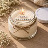 Verda Desing Seni Arıyorum Notlu Kokulu Kavanoz Mum - Özel Notlu Hediyelik Cam Mum - Beyaz - 1 Adet
