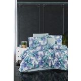 Verde Çift Kişilik Nevresim Takımı Ranforce Pamuk Mavi 200x220