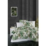 Verde Çift Kişilik Nevresim Takımı Ranforce Pamuk Yeşil 200x220