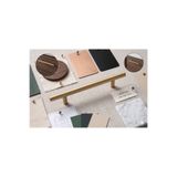 verial 901 Paslanmaz Çelik Mobilya Kulpu 224 mm Mat Sarı | Mutfak Banyo Dolap Kulpu | 901