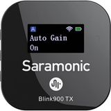 Verici Başına 6 Saate Kadar Pil Ömrü ile BLINK900 Serisi Alıcılar Için Saramonic BLINK900 Mini Kablosuz Mikrofon Verici.