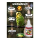 VERMX-TR DOĞAL HAYVAN SAĞLIĞI ÜRÜNLERİ Provit Tüm Kuşlar için Multi Vitamin Gelişim Tüy Muhabbet Kuşu Kanarya Papağan