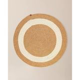 Vernal Yuvarlak Kilim - Naturel/Krem - 100 cm