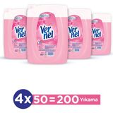 Vernel Çamaşır Yumuşatıcı Gül Kokulu 4x5L Kalıcı Parfüm 200 Yıkama Çevre Dostu Formül - 20 lt