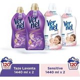 Vernel Max 5,76 lt Taze Lavanta Konsantre Yumuşatıcı 240 Yıkama Nergis Lavanta Kokusu