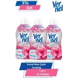 Vernel Max Çiçek Ferahlığı 1.32L 55 Yıkama 3'lü Set - 1,32 lt