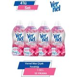 Vernel Max Çiçek Ferahlığı 1.32L 55 Yıkama 4'lü Set - 1,32 lt