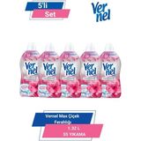 Vernel Max Çiçek Ferahlığı 1.32L 55 Yıkama 5'li Set - 1,32 lt