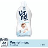 Vernel Max Konsantre Çamaşır Yumuşatıcısı 1.44L (60 Yıkama) Sensitive
